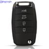 jingyuqin 4 Buttons 433 Mhz ID70 Chip Car Remote Key Shell For KIA K3 K2 K5 Rio Sorento Carens Cerato Forte Car Key OSLOKA-875T