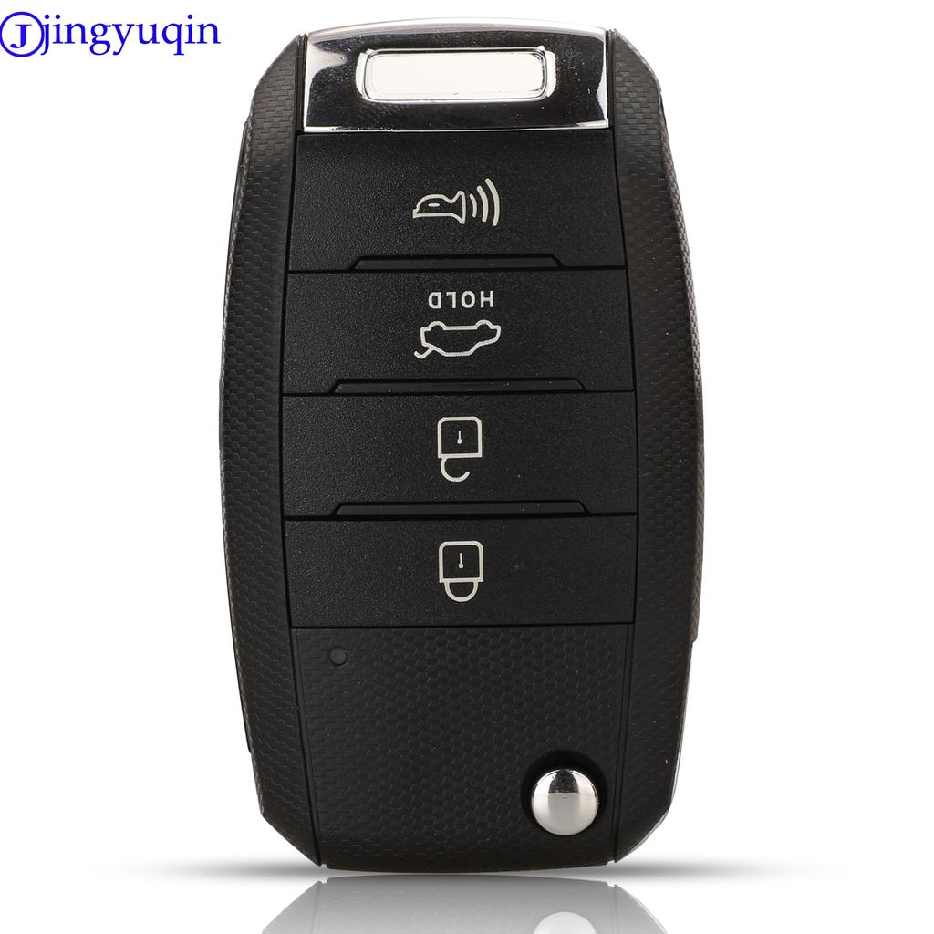 jingyuqin 4 Buttons 433 Mhz ID70 Chip Car Remote Key Shell For KIA K3 K2 K5 Rio Sorento Carens Cerato Forte Car Key OSLOKA-875T