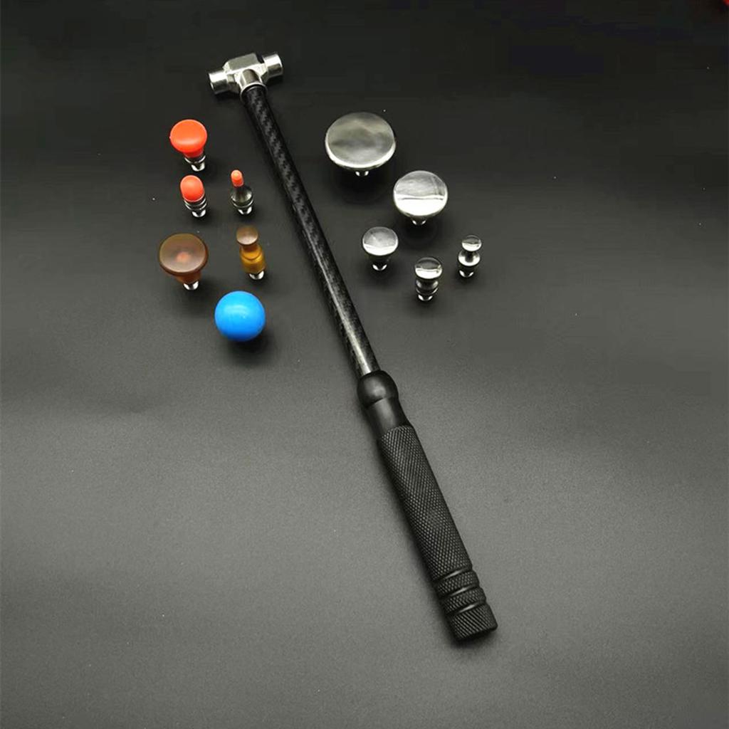 Werkzeuge zur Dellenentfernung ohne Lackieren für Karosserien, Aluminium-Dellenhammer mit Spitzen, Tap-Down-Tools, Dellenreparatur-Sets