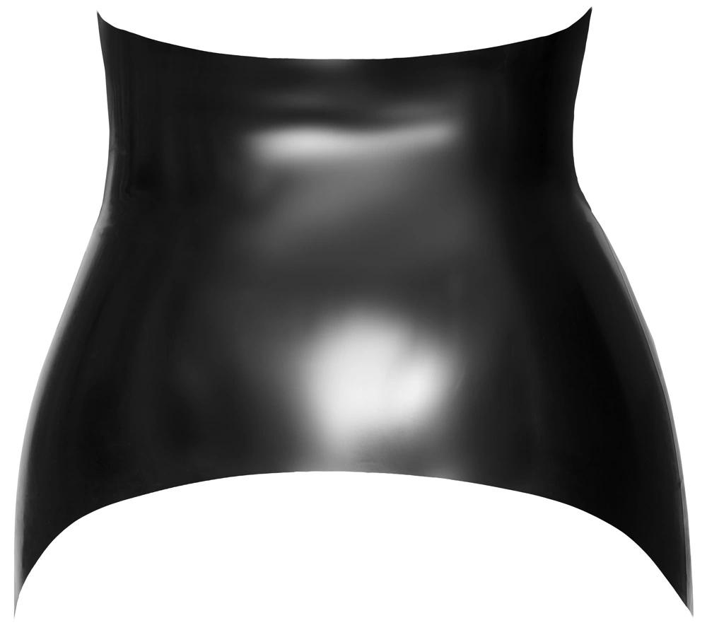 LATE X - Wide Latex Garter Belt Black 2XL