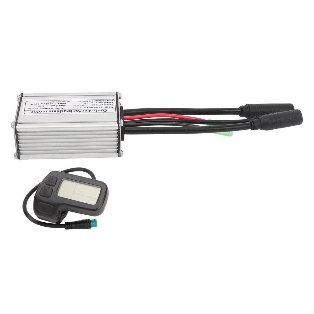 Electric Scooter Conversion Kit 36 48V 15A 250W Brushless Motor Controller LCD Display 130X Thumb Throttle Kit