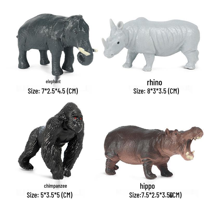 Lion Pride Simulation: Male & Female African Lion Figurines - Plastic Wild Animal Action Models