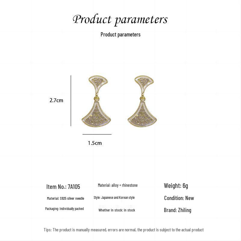 Korea Dongdaemun S925 Silver Star Earrings: Versatile Full Diamond Five-Pointed Stud Styles for Women.