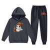Kids Hoodie and Sweatpants Set Halloween Printed Outfit Lightweight Pullover Hooded Top and Elastic Waist Bottoms for Boys and Girls
