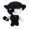 7.9 Inch Artful Plush Soft Stuffed Game Collectible Doll Black White Gaming Character Stuffed Plush Toy