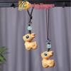 Red Sandalwood Deer Tassel Phone Chain & Keychain Pendant