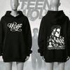 2026 Mężczyźni Kobiety Teen Wolf Serial Telewizyjny Przód Litera Wilka Tył Kolaż Postaci Graficzna Bluza z Kapturem Okrągły Dekolt Codzienny Streetwear Unisex Bluza