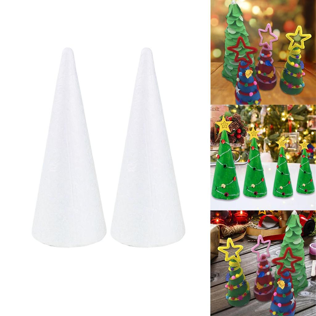 Foam Cone Craft DIY Christmas Tree Table Centerpiece Educational