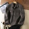 Double-Faced Woolen Goods Delicate Wool Foreign Trade Men's Clothing Cut the Tag Off Tail Goods Men's Casual Lapel Plaid Jacket Fashion