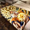 1 Stück Dragon Ball Super Aufdruck Flanelldecke, Hohe Qualität für alle Jahreszeiten, Heimdekoration, Wärme und Komfort, Perfekt für Weihnachtsgeschenke