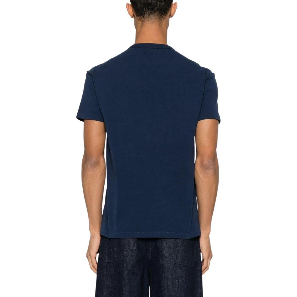 Polo Ralph Lauren FW24 Brand Logo Crew Neck Short Sleeve T-Shirt Men T-Shirts Navy-Blue 710936509-004