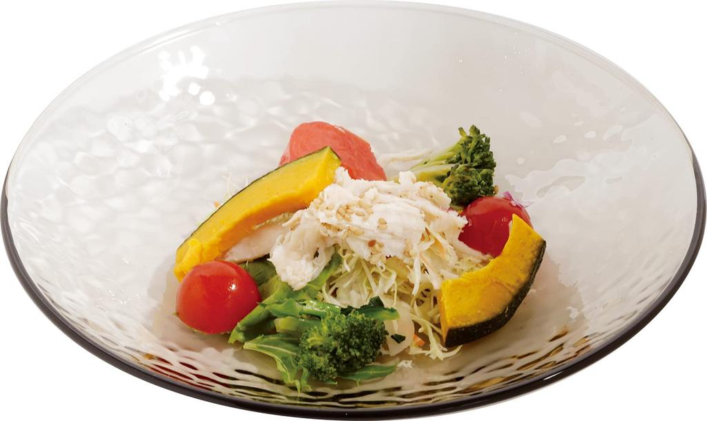 Toyo Sasaki Glass Gracieux Bowl Made In Dishwasher Large Noodle Round Glass Plate, 23, Amber, Japan, Safe, Plate, Plate, Plate, Plate, Tableware,