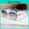 Lunettes de soleil carrées géométriques avec protection UV400 pour un look tendance en extérieur