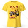 Retro Bike Art T-Shirt 100% Premium Cotton Slim Fit Hand Painted Motorcycle Graphic Tee for Riding Enthusiasts