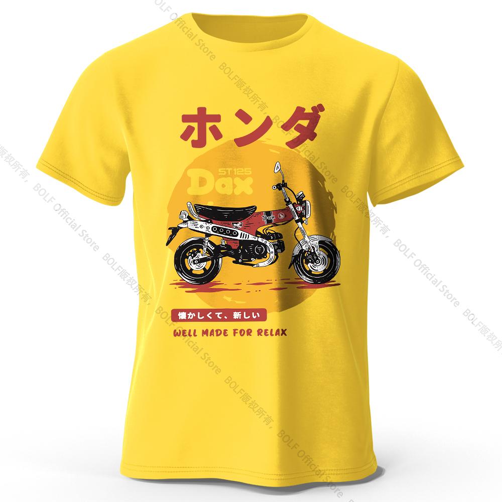 Retro Bike Art T-Shirt 100% Premium Cotton Slim Fit Hand Painted Motorcycle Graphic Tee for Riding Enthusiasts