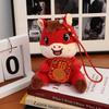 Red Chinese Zodiac Horse Doll Cartoon Mascot Traditional Pony Plush Doll  New Year
