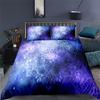 Soft Bohemian Chic Colorful Mandala Bedding Set Microfiber Galaxy Print Duvet Cover With Zipper Closure Pillow Case Home Textile