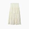 French Retro Crinkled Lace High-Waisted A-Line Layered Skirt for Women, 2026 Spring Collection