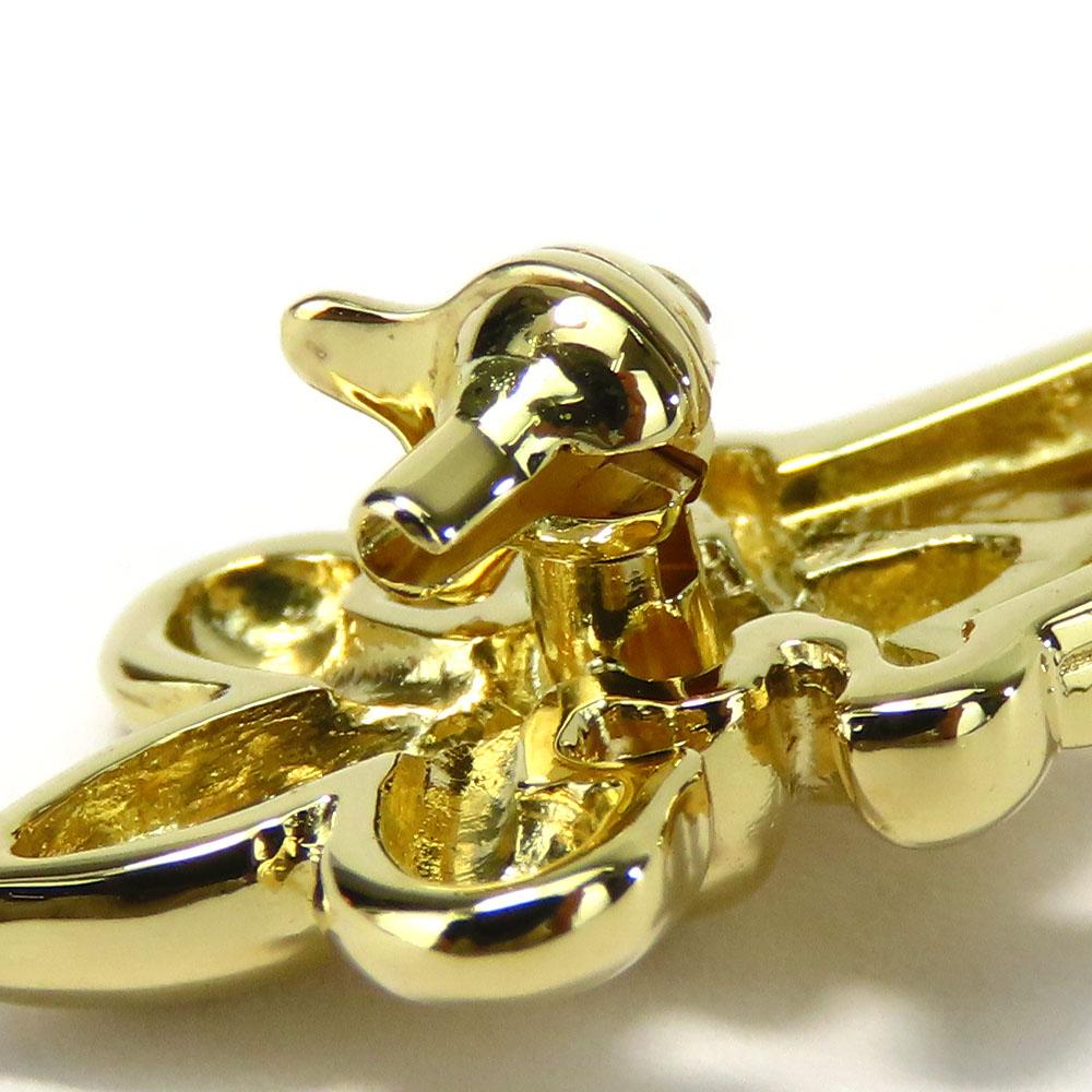 Used MIKIMOTO Brooch K18 yellow gold/diamond 10.3g Yellow Gold Accessories