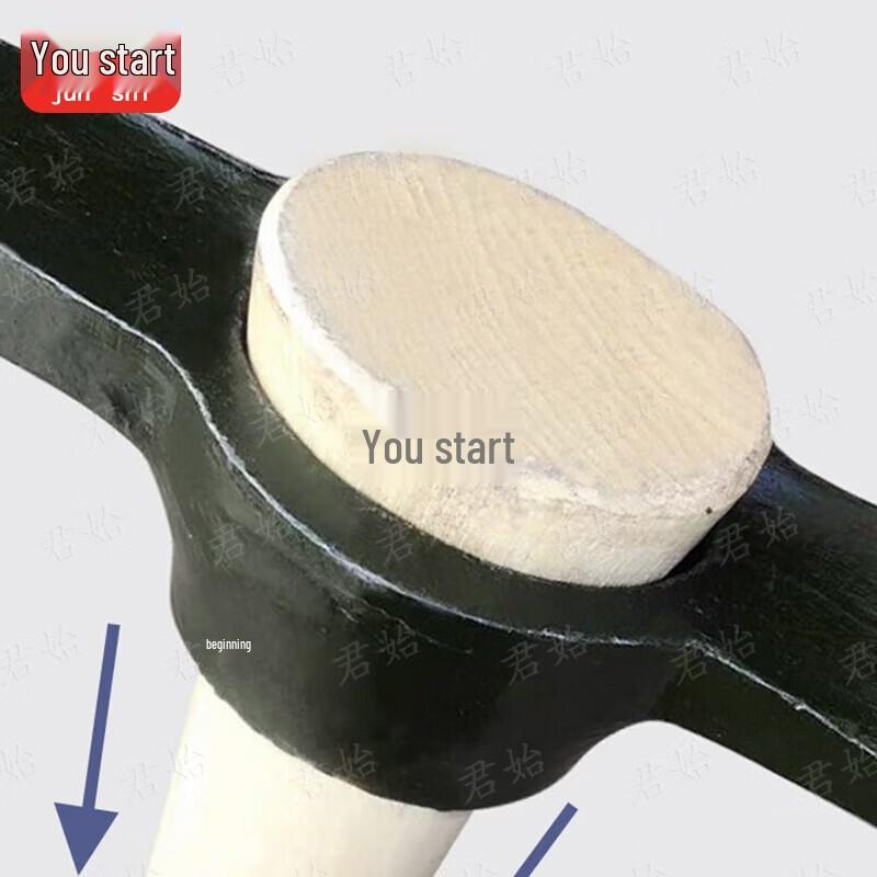 Junshi Outdoor Steel Pickaxe with Handle