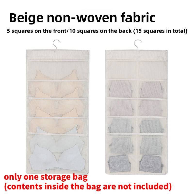 Underwear Organizer Wall Hanging With Nonwoven Fabric For Bedroom Storage