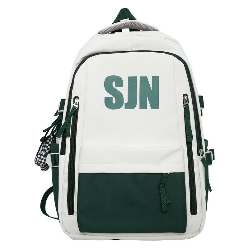 Schoolbag American retro college student ins backpack female, large capacity high school student junior high school student schoolbag computer