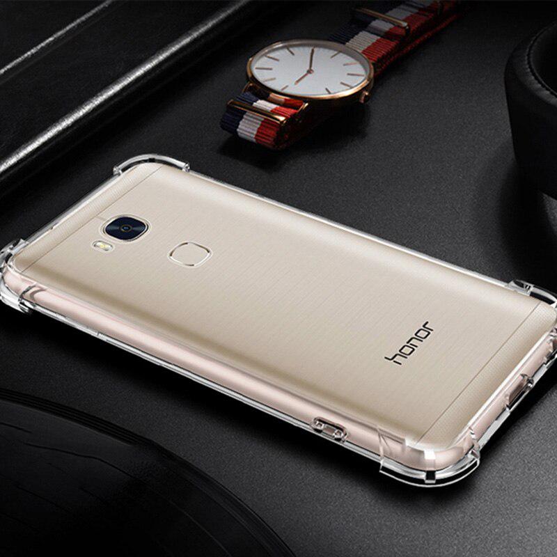 

Силиконовый TPU шокостойкий случай для Huawei Честь 5A 7A 7A 9 10 P8 P9 P10 Lite Прозрачный Задняя крышка