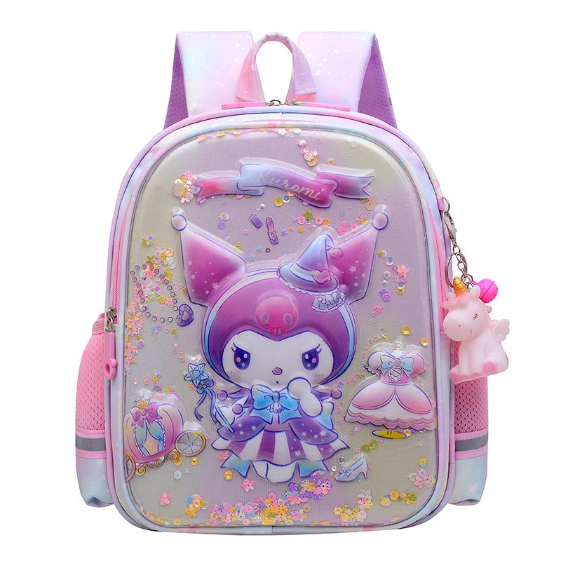 Cute kindergarten bag middle and large class backpack preschool girl children hard shell bag