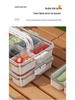 Salatbehälter: 8-Fächer-Gewürz- und Aufbewahrungsbox für Kühlschrank oder Picknick, Obstportionierer, Handlich und Dicht.