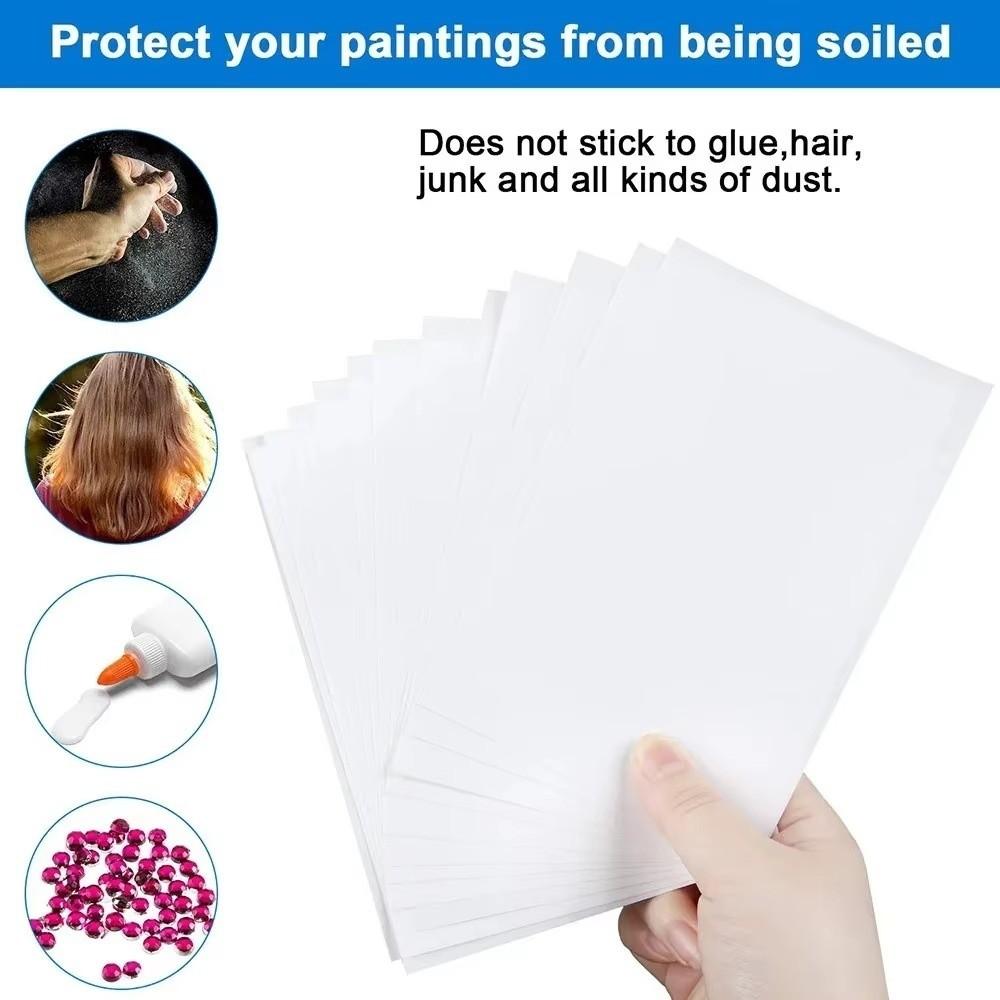 50/100/200Pcs Stain-proof Double-Sided Release Paper Diamond Art Tool  DIY Diamond Painting