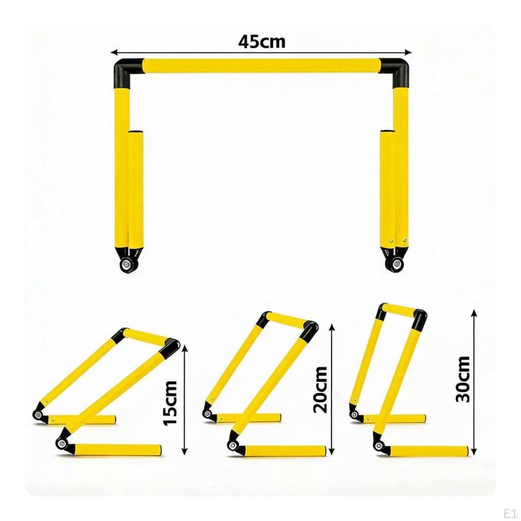 Adjustable Agility Hurdles Soccer Hurdle Lightweight Training for Kids,