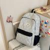 Schoolbag new cute backpack large capacity Korean version of student schoolbag women's high value simple fashion versatile travel backpack