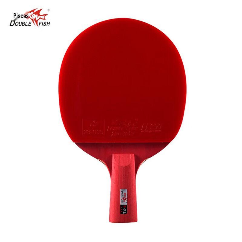 Настольная теннисная ракетка Double Fish Red Carbon King 3-звезды, ручка-перо