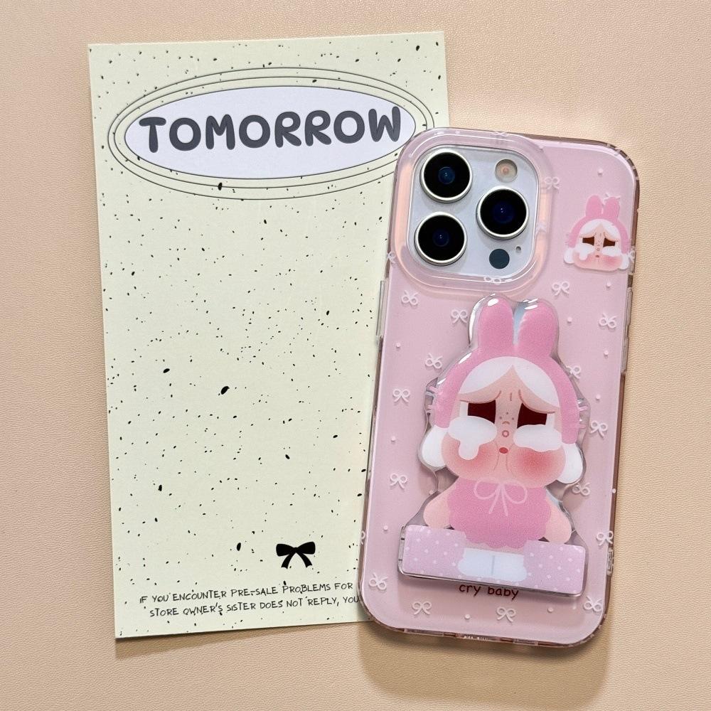 Personalized three-dimensional bracket crying baby doll mobile phone case for iPhone11 Apple 11 all-inclusive anti-drop protective case 11
