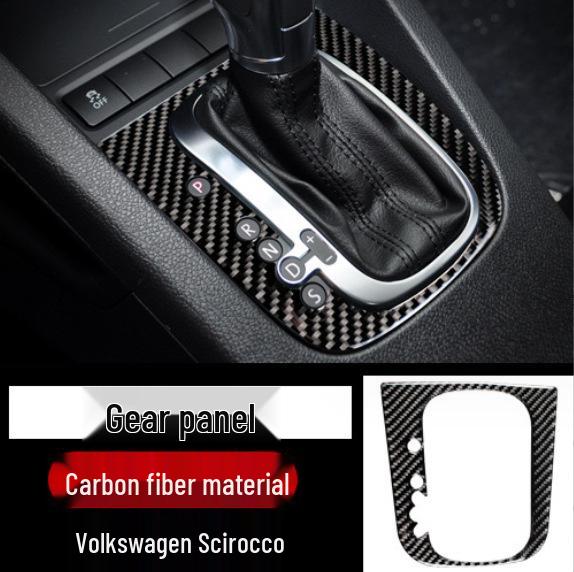 Volkswagen Scirocco Interieur Kohlefaser Konsole, Schalthebelrahmen, Türgriff & Luftausströmer Aufkleber Zubehör
