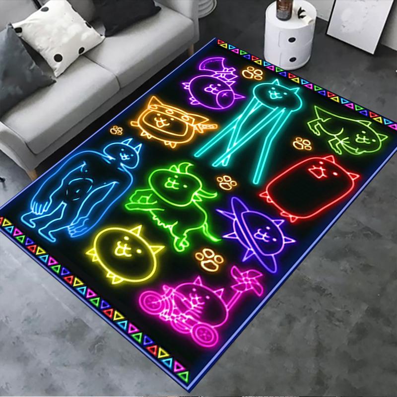 2025 New THE BATTLE CATS Carpet Rug for Living Room Bedroom Home Sofa Decoration,Kids play Non-slip Floor Mat206