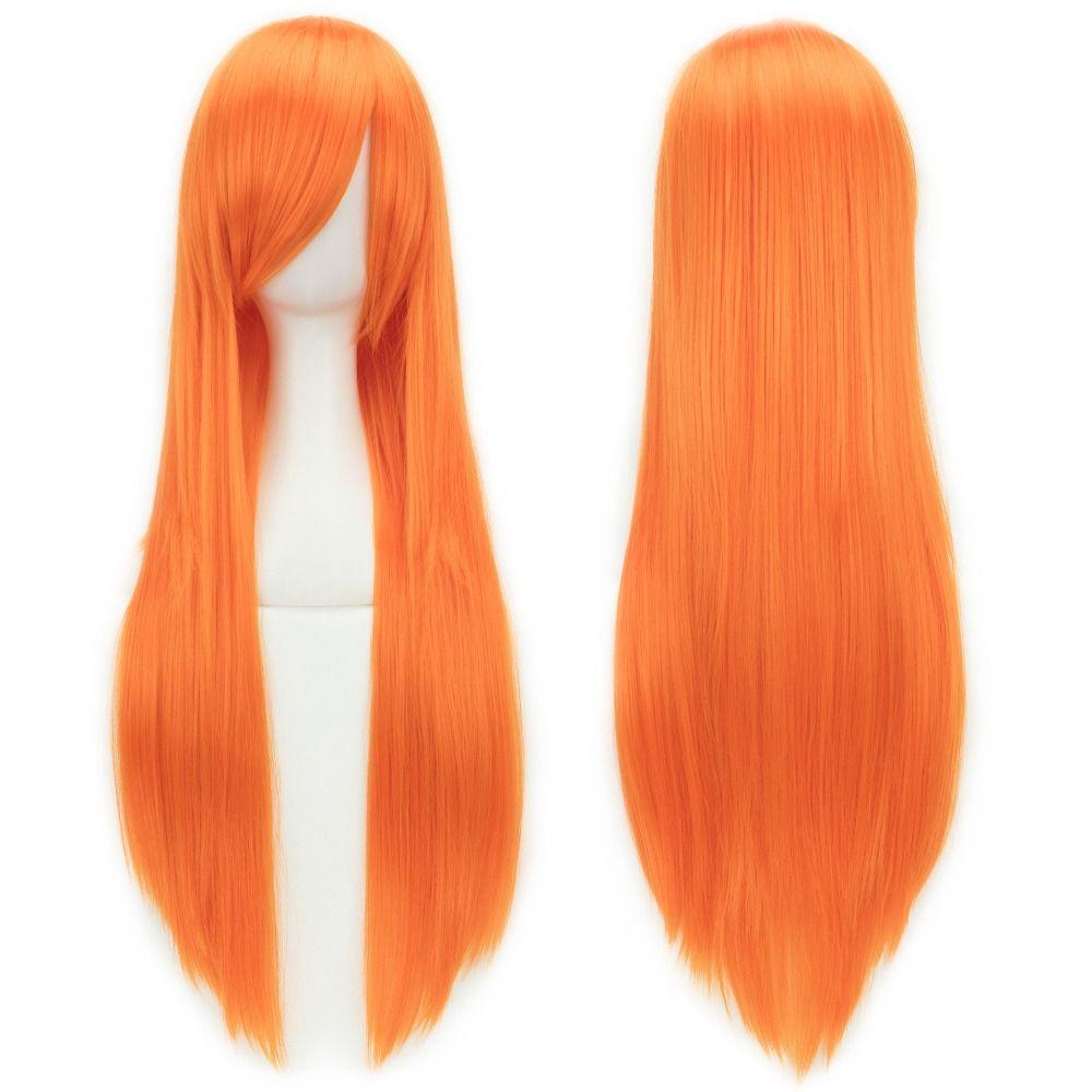 Heat Resistance Long Synthetic Hair Layered Anime Straight Hairpiece Costume