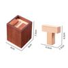 High Difficulty T-shaped Puzzle Brain Teaser IQ Test Toys Educational Puzzle Toys Stress-relieving Mind Games Luban Lock Toys