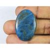 40Cts Genuine Neon Blue Apatite Oval Crystal Cabochon Loose Gemstone 23X35MM SK-2084