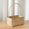 Flower basket rattan hand-held basket straw bamboo weaving hand-inserted flower basket simulation small flower basket plant basket