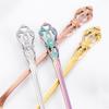 1/3PCS Teaspoon European-style Carved Stainless Steel Small Gift Tableware Long Handle Colorful Kitchen Accessories