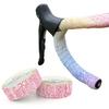 Two Rolls with Handle Blocking Cycling Handlebar Tape Gradient Color Wrap Handle Tape  MTB