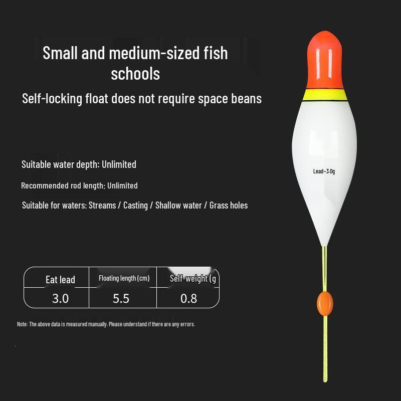 Nipple Anti-Flow Eye-Catching Short Fishing Float for Shallow Water and Small Fish
