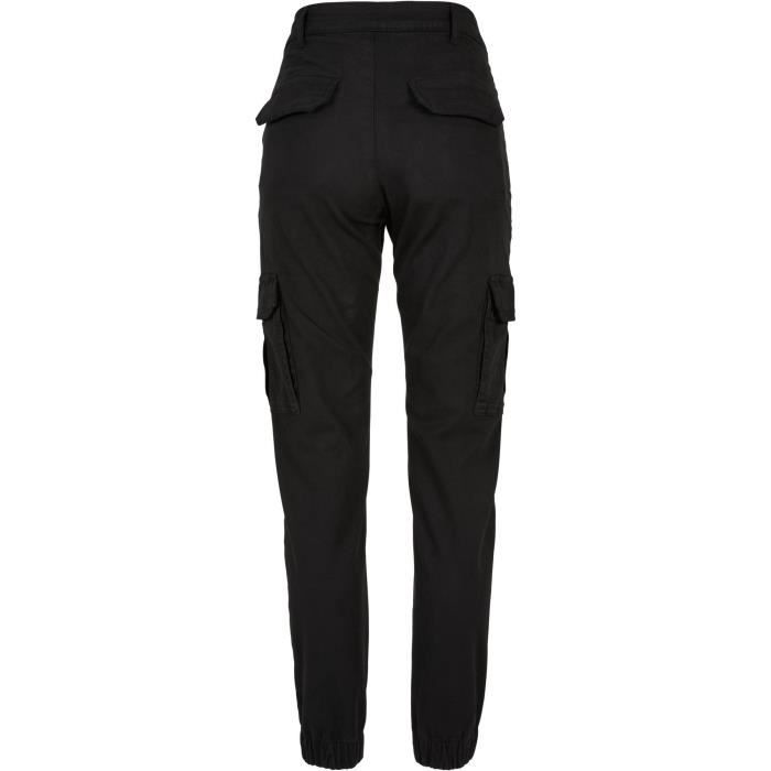 Pantalon En Sergé De Coton Femme Urban Classics Utility - Noir - 30