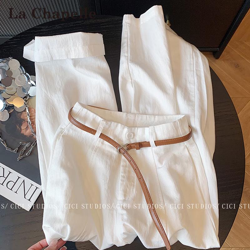 Женские брюки La Chapelle в стиле Old Money из лиоцелла Tencel с широкими штанинами L