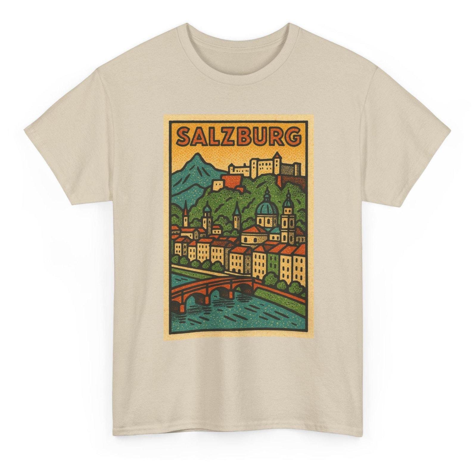 Salzburg T-Shirt Unisex: Retro Austria Tee L