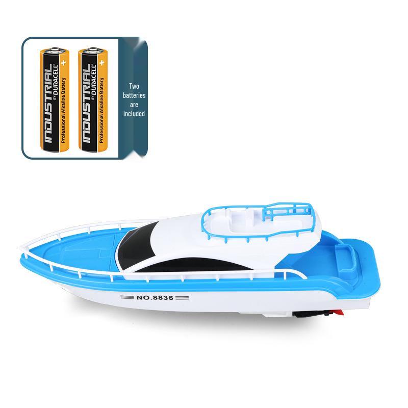 Kids' Electric Speedboat Toy: Water-Ready Yacht Model for Bath Time Fun