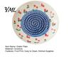 Non Slip Kitchen Grater Ceramic Garlic Plate, Fruit Print Ginger Cheese Manual Grinder, Safe Grinding Disc Multi-function Mincer Dish for Onion,