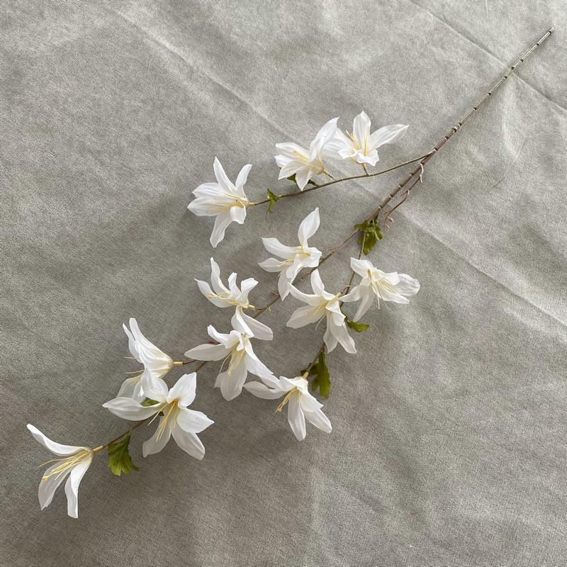 Silk Zephyr Realistic Lily Single Stem For Table Decoration Photography Prop