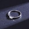 Modian 925 Silver Fashion Emerald Cut Shiny Clear CZ Wedding Female Rings for Women Simple Rectangle Ring Fine Jewelry